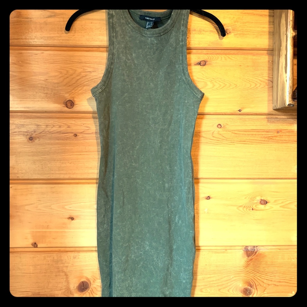 Olive Tank Dress